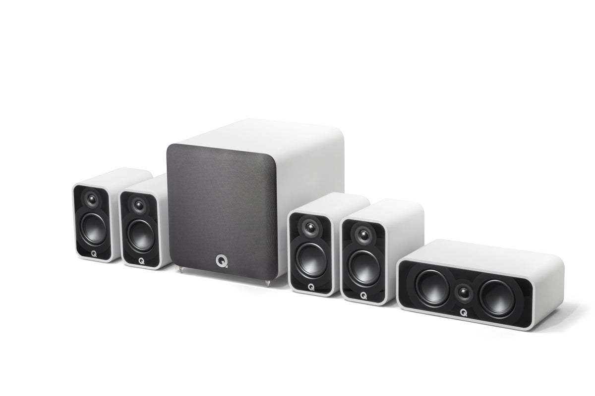 White Q Acoustics 5010 5.1 package with Q SUB120